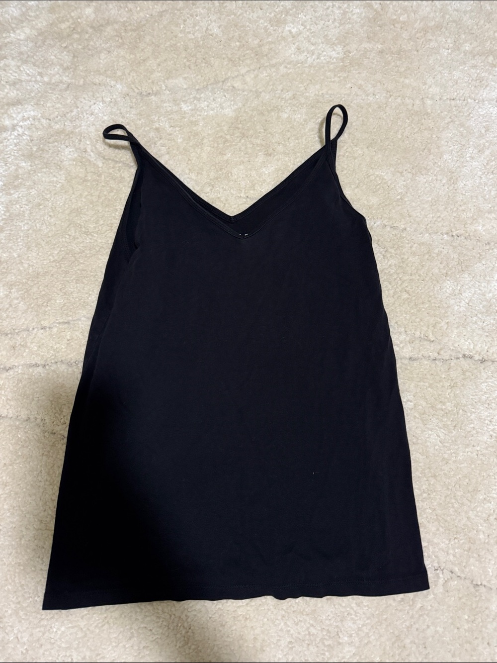 LOFT Black V-Neck Spaghetti Strap Camisole
